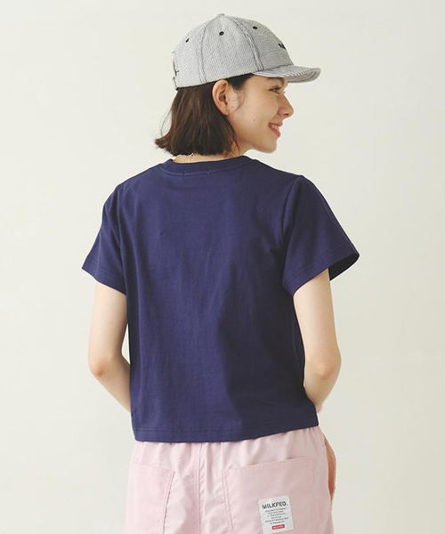 MILKFED.（ミルクフェド）の「STENCIL LOGO COMPACT S/S TEE（Tシャツ/カットソー・レディース・ホワイト/ブラック/ネイビー・S/M）」の13枚目の写真