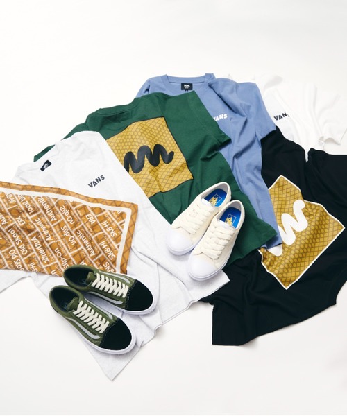 VANS（バンズ）の「VANS x MIN-NANO　WAFFLE SOLE BANDANA（バンダナ/スカーフ・メンズ・ブラウン・FREE）」の3枚目の写真