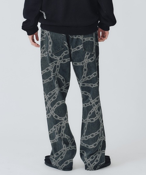 Crawling Death（クローリングデス）の「XLARGE×Crawling Death CHAIN DENIM PANTS（デニムパンツ・メンズ・ブラック・30inch/32inch/34inch/36inch）」の14枚目の写真