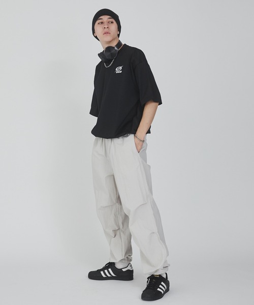 WEGO（ウィゴー）の「WEGO/ナイロンイージーパンツ（カーゴパンツ・メンズ・カーキ/ブラック/ダークグレー/ブルー系その他/ピンク/ライトグレー・LARGE/MEDIUM/SMALL）」の9枚目の写真