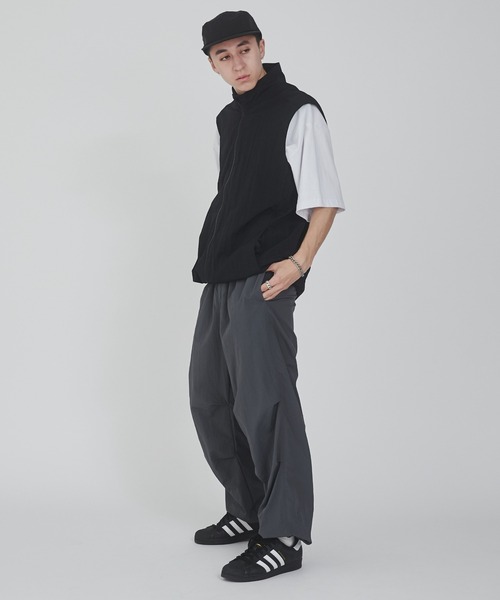 WEGO（ウィゴー）の「WEGO/ナイロンイージーパンツ（カーゴパンツ・メンズ・カーキ/ブラック/ダークグレー/ブルー系その他/ピンク/ライトグレー・LARGE/MEDIUM/SMALL）」の10枚目の写真