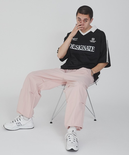 WEGO（ウィゴー）の「WEGO/ナイロンイージーパンツ（カーゴパンツ・メンズ・カーキ/ブラック/ダークグレー/ブルー系その他/ピンク/ライトグレー・LARGE/MEDIUM/SMALL）」の17枚目の写真