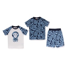 A BATHING APE（アベイシングエイプ）の「SOLID BABYILOIDS GIFT SET（Tシャツ/カットソー・キッズ）」