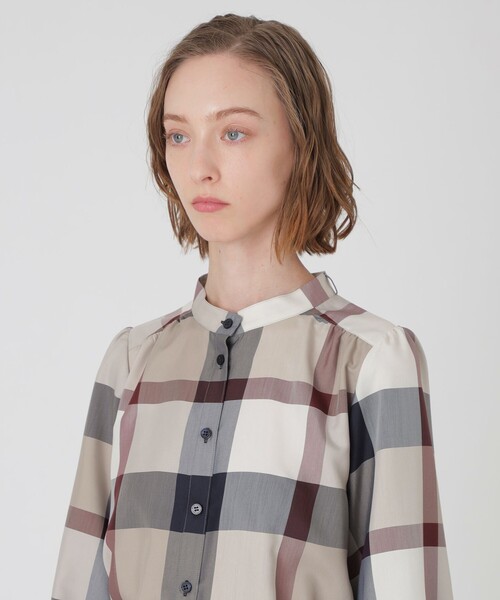 ブルーレーベルクレストブリッジチェックライトクロッシングツイルブラウス BLUE LABEL CRESTBRIDGE（ブルーレーベルクレストブリッジ）の