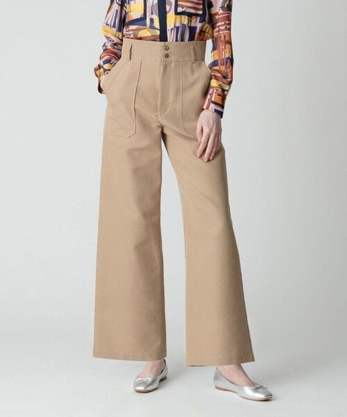 allureville(アルアバイル)の「ハイウエストベイカーパンツ(その他パンツ・レディース・ベージュ/ネイビー・1/2)」の14枚目の写真