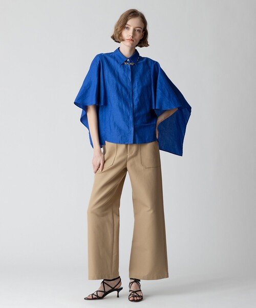 allureville(アルアバイル)の「ハイウエストベイカーパンツ(その他パンツ・レディース・ベージュ/ネイビー・1/2)」の6枚目の写真