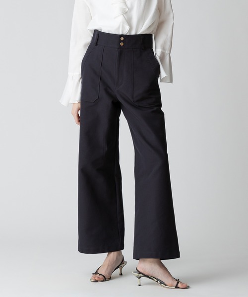allureville(アルアバイル)の「ハイウエストベイカーパンツ(その他パンツ・レディース・ベージュ/ネイビー・1/2)」の9枚目の写真