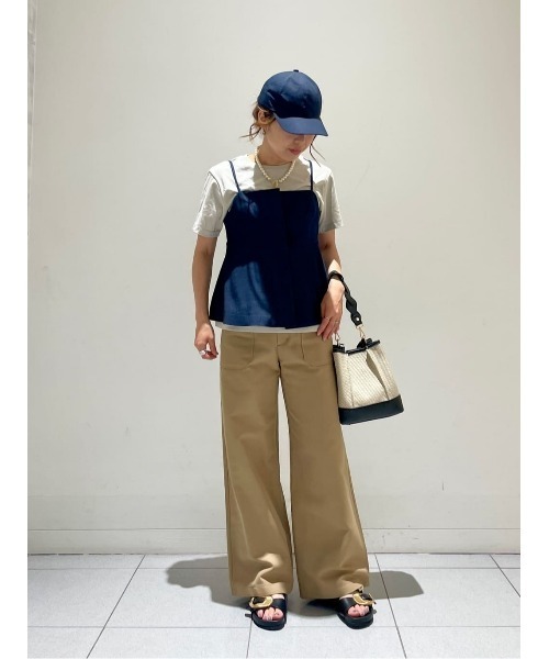 allureville(アルアバイル)の「ハイウエストベイカーパンツ(その他パンツ・レディース・ベージュ/ネイビー・1/2)」の16枚目の写真