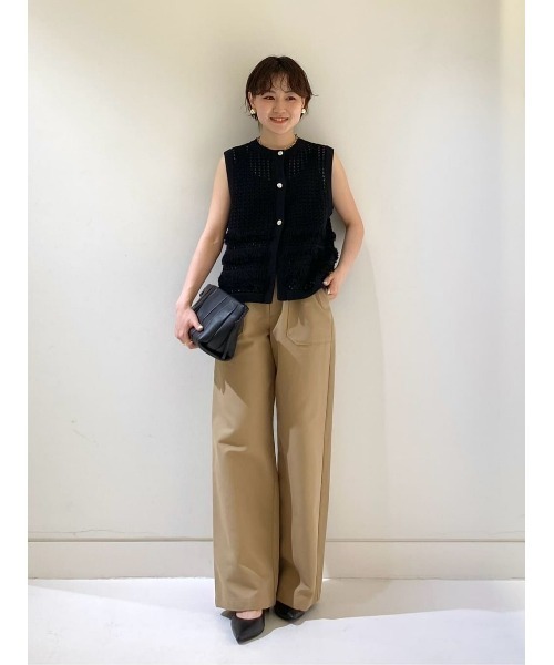allureville(アルアバイル)の「ハイウエストベイカーパンツ(その他パンツ・レディース・ベージュ/ネイビー・1/2)」の17枚目の写真