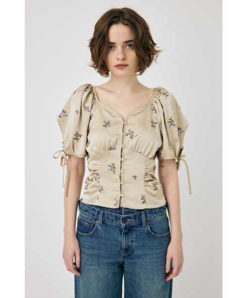 MOUSSY（マウジー）の「BUTTERFLY SLEEVE ブラウス（シャツ/ブラウス・レディース・ブラック/ベージュ系その他/ブラック系その他・2/1）」の10枚目の写真