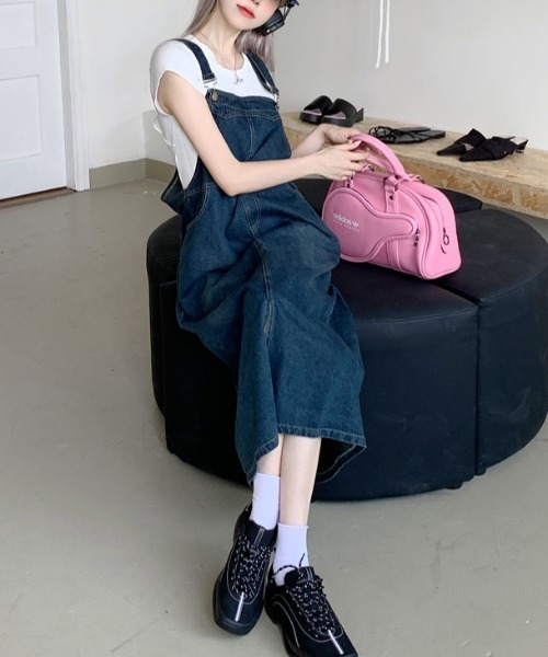 FREE STYLISTS(フリー スタイリスト)の「YUGA_YGMC デニムジャンパースカート(ジャンパースカート・レディース・インディゴブルー・L/M/S)」の7枚目の写真