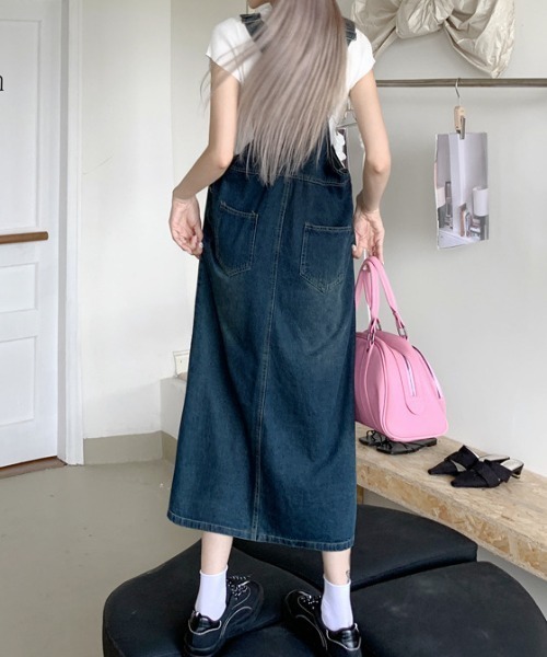 FREE STYLISTS(フリー スタイリスト)の「YUGA_YGMC デニムジャンパースカート(ジャンパースカート・レディース・インディゴブルー・L/M/S)」の10枚目の写真