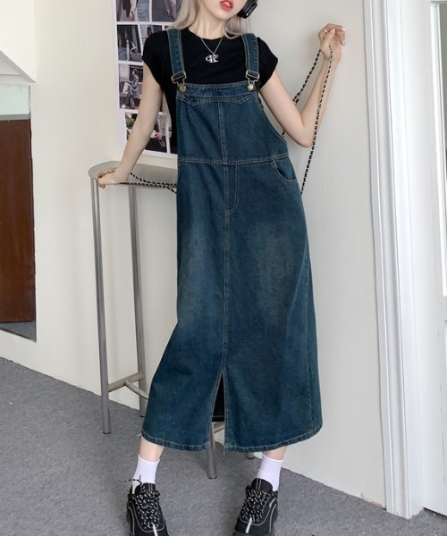 FREE STYLISTS(フリー スタイリスト)の「YUGA_YGMC デニムジャンパースカート(ジャンパースカート・レディース・インディゴブルー・L/M/S)」の12枚目の写真