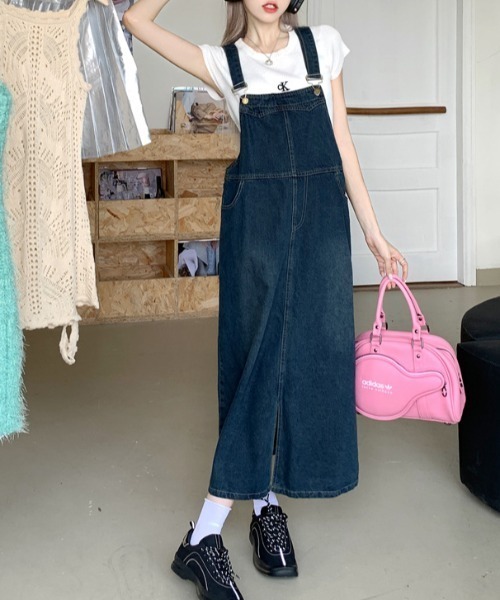 FREE STYLISTS(フリー スタイリスト)の「YUGA_YGMC デニムジャンパースカート(ジャンパースカート・レディース・インディゴブルー・L/M/S)」の13枚目の写真