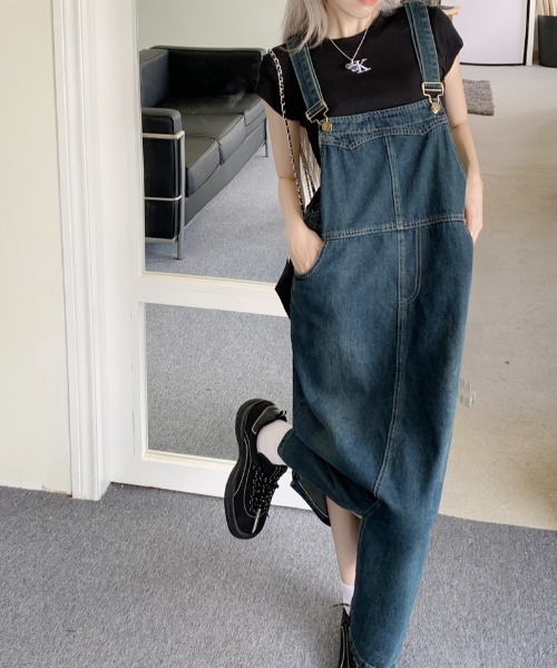 FREE STYLISTS(フリー スタイリスト)の「YUGA_YGMC デニムジャンパースカート(ジャンパースカート・レディース・インディゴブルー・L/M/S)」の14枚目の写真