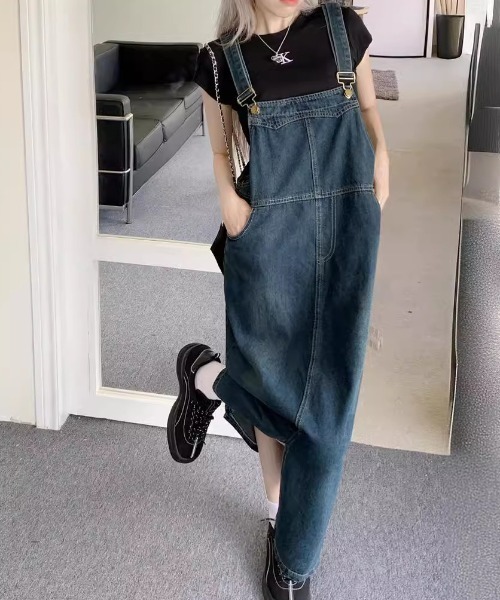 FREE STYLISTS(フリー スタイリスト)の「YUGA_YGMC デニムジャンパースカート(ジャンパースカート・レディース・インディゴブルー・L/M/S)」の15枚目の写真
