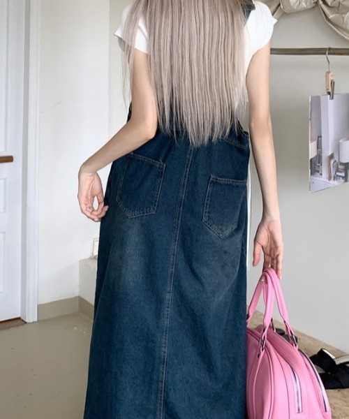 FREE STYLISTS(フリー スタイリスト)の「YUGA_YGMC デニムジャンパースカート(ジャンパースカート・レディース・インディゴブルー・L/M/S)」の17枚目の写真