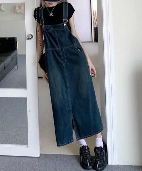FREE STYLISTS(フリー スタイリスト)の「YUGA_YGMC デニムジャンパースカート(ジャンパースカート・レディース・インディゴブルー・L/M/S)」の18枚目の写真