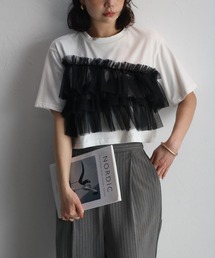 チュールドッキング クロップドT
