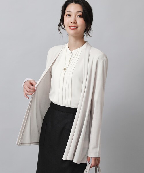 【セール】大人気アイテム！一部カラー追加予約スタート！【機能性素材／薄手】着流し風 ジャージカーディガン（カーディガン/ボレロ）｜UNTITLED（アンタイトル）