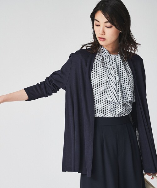 【セール】大人気アイテム！一部カラー追加予約スタート！【機能性素材／薄手】着流し風 ジャージカーディガン（カーディガン/ボレロ）｜UNTITLED（アンタイトル）