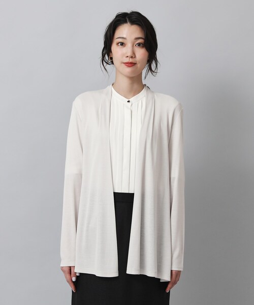 【セール】大人気アイテム！一部カラー追加予約スタート！【機能性素材／薄手】着流し風 ジャージカーディガン（カーディガン/ボレロ）｜UNTITLED（アンタイトル）