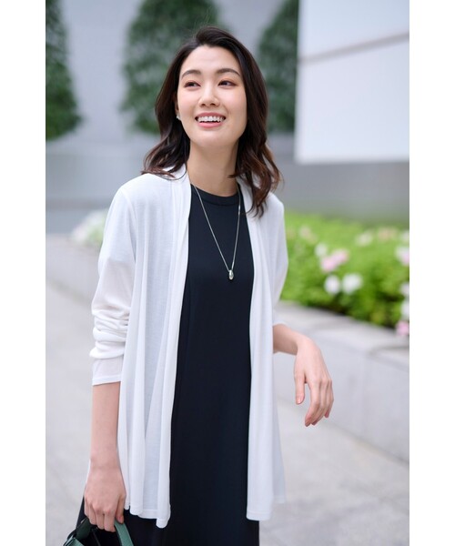 【セール】大人気アイテム！一部カラー追加予約スタート！【機能性素材／薄手】着流し風 ジャージカーディガン（カーディガン/ボレロ）｜UNTITLED（アンタイトル）