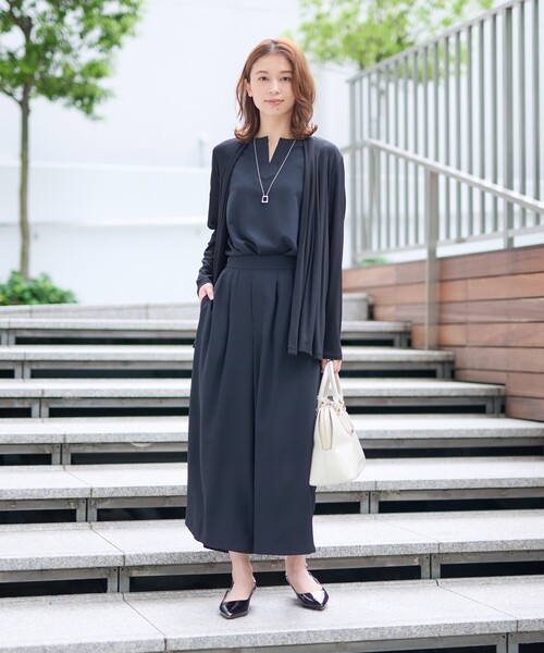 【セール】大人気アイテム！一部カラー追加予約スタート！【機能性素材／薄手】着流し風 ジャージカーディガン（カーディガン/ボレロ）｜UNTITLED（アンタイトル）