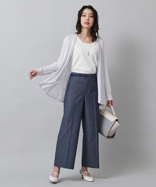 【セール】大人気アイテム！一部カラー追加予約スタート！【機能性素材／薄手】着流し風 ジャージカーディガン（カーディガン/ボレロ）｜UNTITLED（アンタイトル）