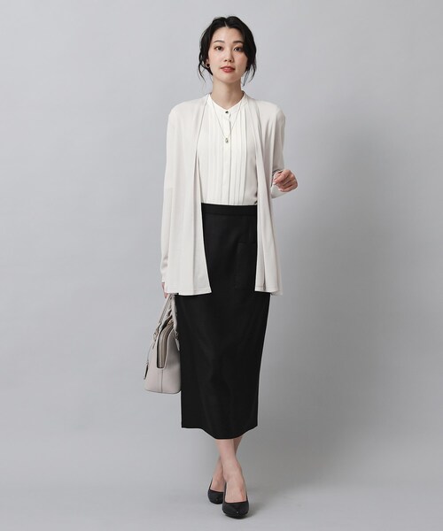 【セール】大人気アイテム！一部カラー追加予約スタート！【機能性素材／薄手】着流し風 ジャージカーディガン（カーディガン/ボレロ）｜UNTITLED（アンタイトル）