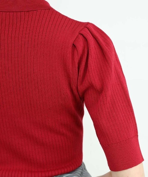 an another angelus（アンアナザーアンジェラス）の「スモールカラーニットポロ/ananotherangelus（ニット/セーター・レディース・レッド/ライトイエロー/ブルーグリーン・FREE）」の17枚目の写真