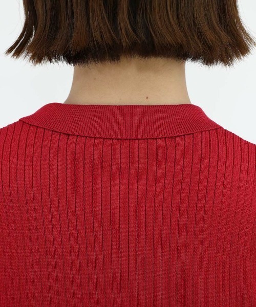 an another angelus（アンアナザーアンジェラス）の「スモールカラーニットポロ/ananotherangelus（ニット/セーター・レディース・レッド/ライトイエロー/ブルーグリーン・FREE）」の18枚目の写真