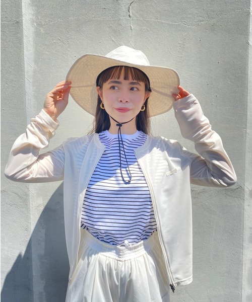 emmi（エミ）の「ラッシュガードUVカットカーディガン（カーディガン  