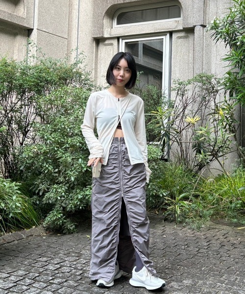 emmi（エミ）の「ラッシュガードUVカットカーディガン（カーディガン  