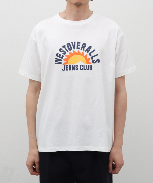WESTOVERALLS(ウエストオーバーオールズ)の「【WESTOVERALLS / ウェストオーバーオールズ】WESTS JEANS CLUB T-SHIRT(Tシャツ/カットソー・メンズ・ホワイト・LARGE)」の10枚目の写真