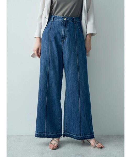 YECCA VECCA(イェッカヴェッカ)の「綿麻バギーデニムパンツ(デニムパンツ・レディース・インディゴブルー・S/M)」の22枚目の写真