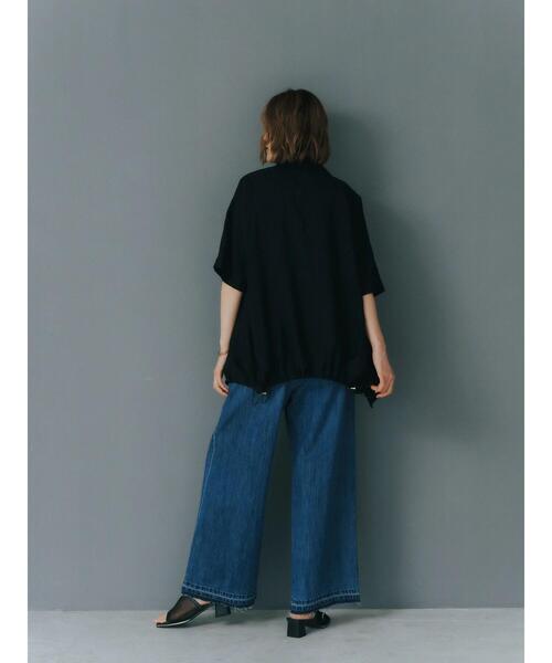 YECCA VECCA(イェッカヴェッカ)の「綿麻バギーデニムパンツ(デニムパンツ・レディース・インディゴブルー・S/M)」の5枚目の写真