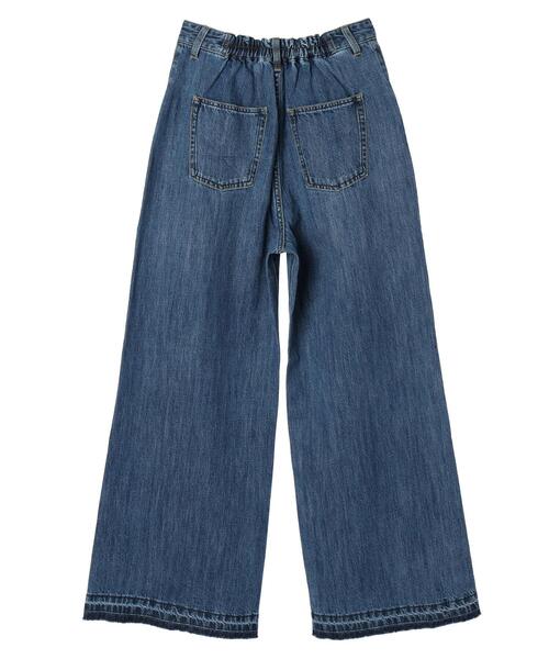 YECCA VECCA(イェッカヴェッカ)の「綿麻バギーデニムパンツ(デニムパンツ・レディース・インディゴブルー・S/M)」の10枚目の写真