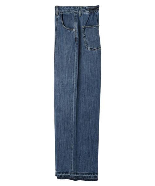 YECCA VECCA(イェッカヴェッカ)の「綿麻バギーデニムパンツ(デニムパンツ・レディース・インディゴブルー・S/M)」の19枚目の写真