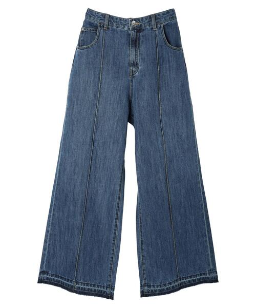 YECCA VECCA(イェッカヴェッカ)の「綿麻バギーデニムパンツ(デニムパンツ・レディース・インディゴブルー・S/M)」の21枚目の写真