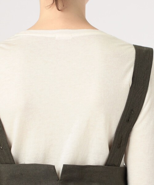 HAVERSACK（ハバーザック）の「【別注】HAVERSACK リネンジャンプスーツ（サロペット/オーバーオール・レディース・カーキ・1/0）」の6枚目の写真