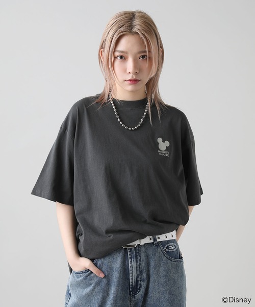 MSG(エムエスジー)の「Buyer's Select/【Disney/ディズニー】ミッキー ピグメント 半袖Tシャツ(Tシャツ/カットソー・メンズ・ブラック系2/ブラック系・M/LL/L)」の1枚目の写真