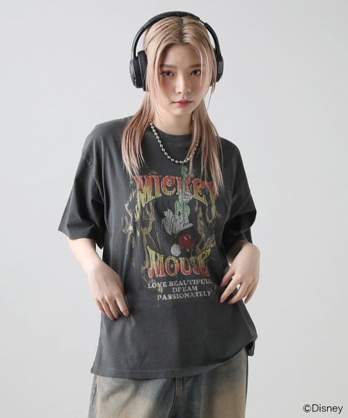 MSG(エムエスジー)の「Buyer's Select/【Disney/ディズニー】ミッキー ピグメント 半袖Tシャツ(Tシャツ/カットソー・メンズ・ブラック系2/ブラック系・M/LL/L)」の15枚目の写真