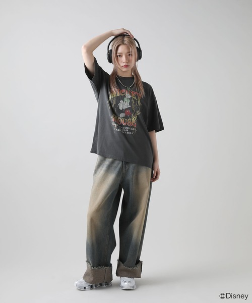MSG(エムエスジー)の「Buyer's Select/【Disney/ディズニー】ミッキー ピグメント 半袖Tシャツ(Tシャツ/カットソー・メンズ・ブラック系2/ブラック系・M/LL/L)」の3枚目の写真