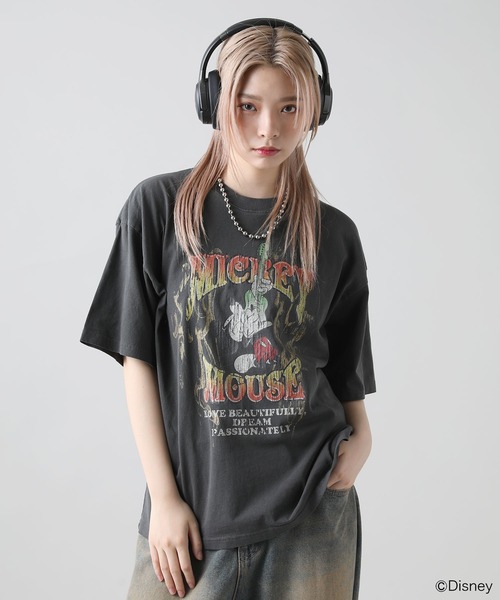 MSG(エムエスジー)の「Buyer's Select/【Disney/ディズニー】ミッキー ピグメント 半袖Tシャツ(Tシャツ/カットソー・メンズ・ブラック系2/ブラック系・M/LL/L)」の17枚目の写真