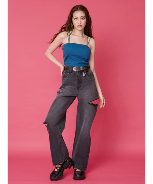 EVRIS（エヴリス）の「2WAYストラップビスチェ（キャミソール・レディース・ブラック/ブルー/ピンク/ホワイト・FREE）」の22枚目の写真