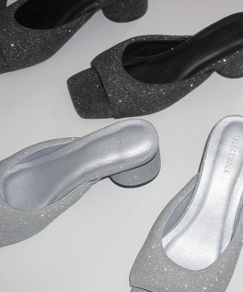 select MOCA（セレクトモカ）の「ラメパテッドサンダル（サンダル・レディース・ブラック/シルバー・SMALL/MEDIUM/LARGE）」の21枚目の写真