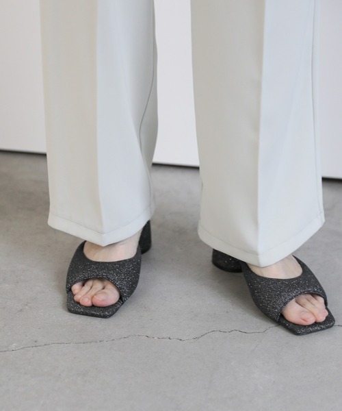 select MOCA（セレクトモカ）の「ラメパテッドサンダル（サンダル・レディース・ブラック/シルバー・SMALL/MEDIUM/LARGE）」の19枚目の写真