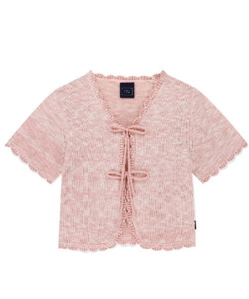 ROMANTIC CROWN（ロマンティッククラウン）の「A'GEM/9 × .kom 『ROMANTIC CROWN/ロマンティック クラウン』 DOUBLE RIBBON LACE CARDIGAN/リボンレースカーディガン（カーディガン/ボレロ・レディース・ピンク/ブラック/ライトブルー・FREE）」の12枚目の写真