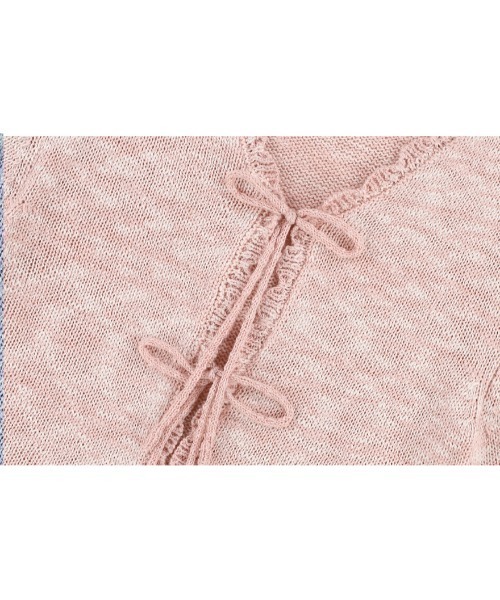 ROMANTIC CROWN（ロマンティッククラウン）の「A'GEM/9 × .kom 『ROMANTIC CROWN/ロマンティック クラウン』 DOUBLE RIBBON LACE CARDIGAN/リボンレースカーディガン（カーディガン/ボレロ・レディース・ピンク/ブラック/ライトブルー・FREE）」の14枚目の写真